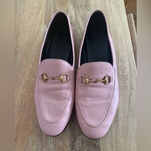 Pink Gucci loafers